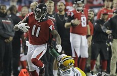 Julio Jones goes full Beast Mode for a 73-yard touchdown against the Packers