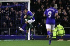 Watch: Everton goalkeeper Tim Howard scored a goal tonight...