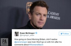 Ewan McGregor refused to appear on Good Morning Britain after realising Piers Morgan hosts it