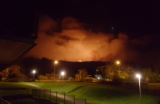 A large gorse fire has broken out on the Dublin Mountains this evening