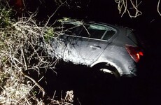Driver arrested after failing to stop for speeding and crashing into ditch
