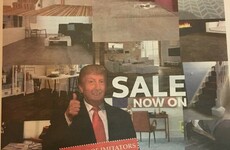 This Galway flooring company has gone all out with a Trump ad in the local paper today
