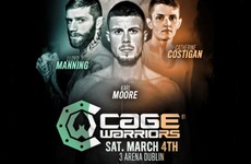 Cage Warriors confirms long-awaited Irish return after 3-year absence