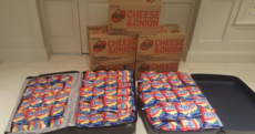 An Irishman sent almost 300 bags of Tayto to his little brother abroad to share with his classmates