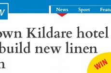 This headline from Kildare about a hotel wanting to build a new hotpress is brilliant