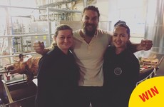 Jason Momoa went back to the Storehouse and hinted at a secret project with Guinness