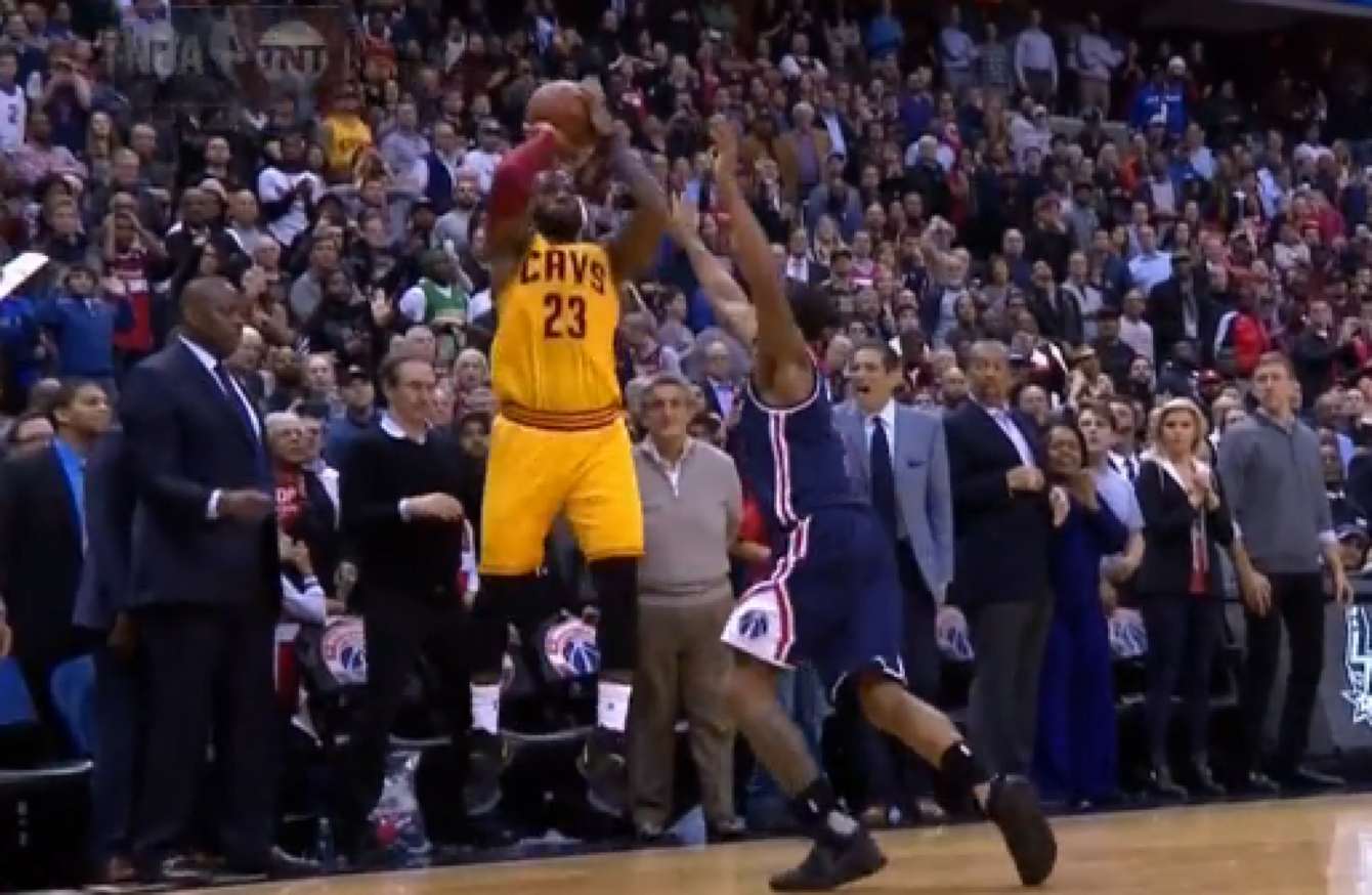 LeBron James makes jawdropping threepointer to force overtime in