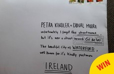 An Post proved themselves again by delivering *this* letter from Germany to Waterford