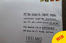 An Post proved themselves again by delivering *this* letter from Germany to Waterford