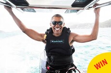 This photo of Barack Obama having the time of his life has become a great meme