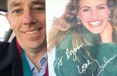 Julia Roberts sent Ryan Tubridy her autograph and a signed letter for some reason... it's The Dredge