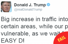 Trump tweeted that he was waiting for 'easy D' and everyone got the giggles