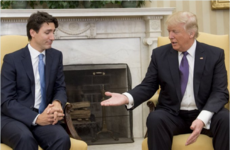 Justin Trudeau’s shady look at Trump’s hand has become THE moment of his White House visit