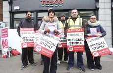 'We'll be here as long as it takes': Striking Tesco workers say they're in it for the long haul