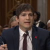 Ashton Kutcher close to tears in speech about efforts to combat child sexual exploitation
