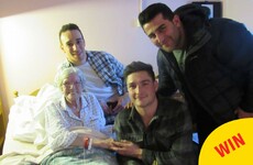 A group of Connacht rugby players visited a hospice in Galway for Valentine's Day