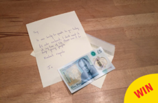 An elderly woman from Donegal found a fiver worth €58,500 and gave it all to charity