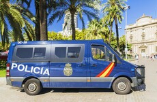 Gas-packed truck speeding wrong way down Barcelona motorway stopped by police gunfire