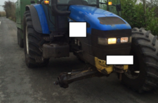 Gardaí seize tractor found driving on three wheels