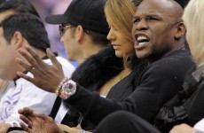 Floyd Mayweather Jr just called Manny Pacquiao a 'punk' and challenged him to a fight
