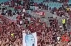 14 Australian football fans banned after displaying 'offensive' banner depicting oral sex
