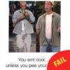 Justin Bieber has had to come out and explain why it looks like he peed his pants