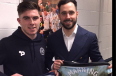 Greg Cunningham and Ryan Manning enjoyed a mini-Galway reunion in the Championship yesterday