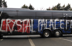 Crystal Palace fans left red-faced after accidentally vandalising their own team bus