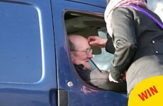 That drive-thru Ash Wednesday service took place this morning, and the photos are incredible