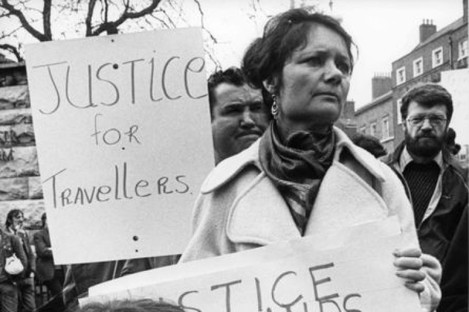Nan Joyce, spokesperson for the Travellers on the March in 1984.