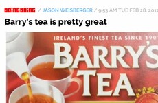 Legendary US blog Boing Boing has written a glowing review of Barry's Tea