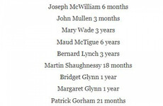 These were the 796 children who died at Tuam Mother and Baby Home