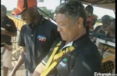 Zambia's tourism Minister does bungee jump to prove it's safe