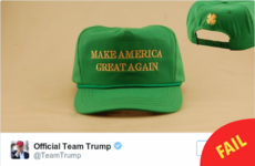 Donald Trump has had to pull that embarrassing 'Irish' Paddy's Day hat from sale