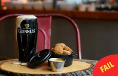 A Canadian cafe is using *this* pint of Guinness to advertise its Paddy's Day party