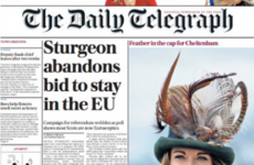 Tomorrow's UK newspapers may spoil the Scottish independence party