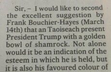 This excellent risqué letter about Trump and Paddy's Day made The Irish Times today