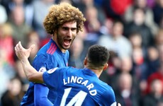 Fellaini on target as Man United move up to fifth