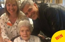 George Clooney surprised an elderly fan by turning up at her nursing home on her 87th birthday