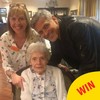 George Clooney surprised an elderly fan by turning up at her nursing home on her 87th birthday