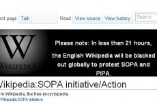 Wikipedia joins 'internet blackout' protest against SOPA