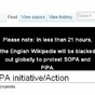 Wikipedia joins 'internet blackout' protest against SOPA