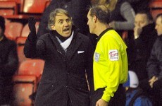 Figueroa handball leads Mancini to wave his imaginary card