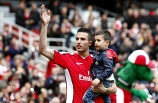 You're kidding: Arsenal move for RVP's 5-year-old son