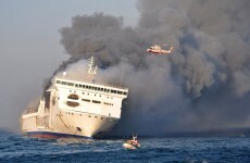 Baltic ferry blaze provokes fuel leak fears