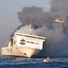Baltic ferry blaze provokes fuel leak fears