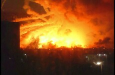 Pictures: 20,000 people evacuated from area after massive fire at Ukrainian arms depot