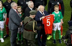 Touching scenes at the Aviva as Ryan McBride is honoured by Ireland and Wales alike