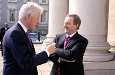 Bill Clinton dropped in to say hello to Enda Kenny today