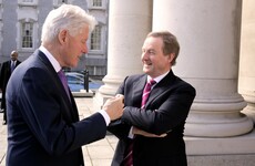 Bill Clinton dropped in to say hello to Enda Kenny today